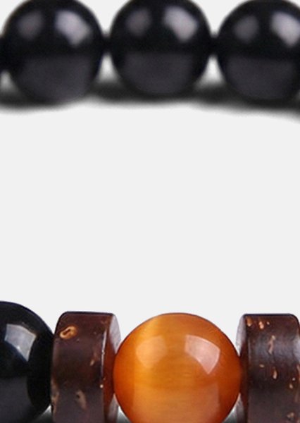 Kralenarmband Obsidian Sphere