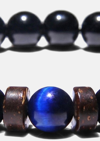 Kralenarmband Obsidian Axis