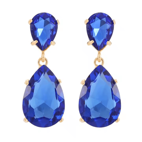 Azulora Blue Oorbellen – 18k Verguld