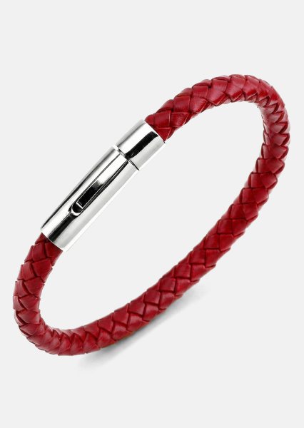 Leren armband Crimson Arc