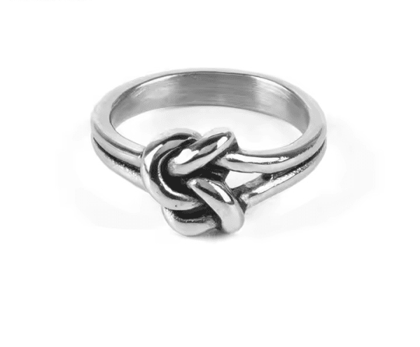 Ring Knot - Verzilverd