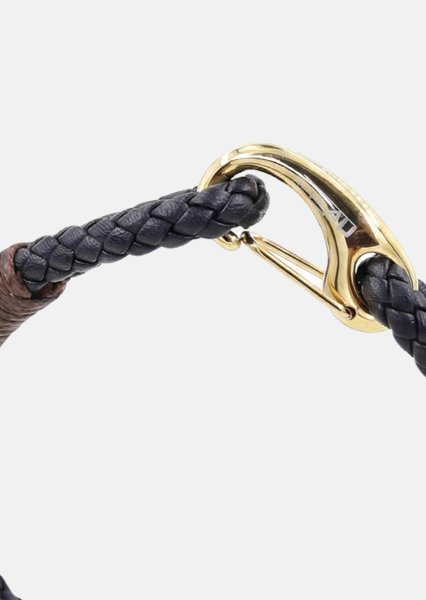 Leren armband Titan Charm