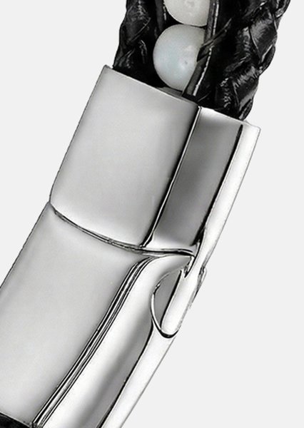 Leren armband Titan Leaf