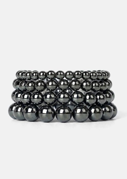 Kralenarmband Obsidian Flow