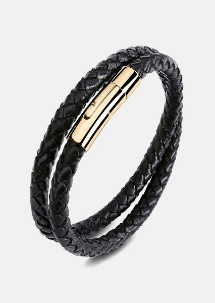 Leren armband Titan Lattice