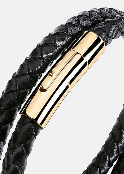 Leren armband Titan Lattice