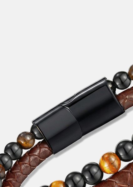 Leren armband Legacy Weave