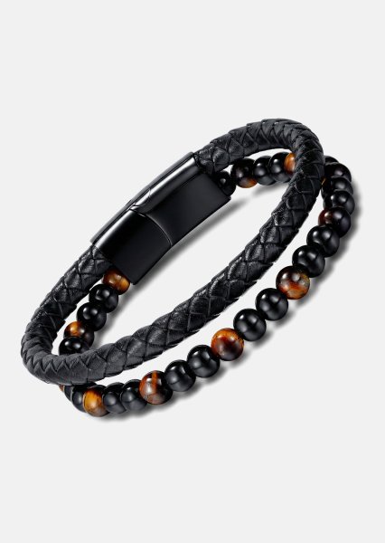Leren armband Titan Essence