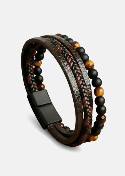 Leren armband Grit Aura