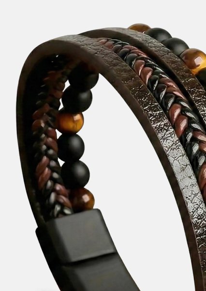 Leren armband Grit Aura