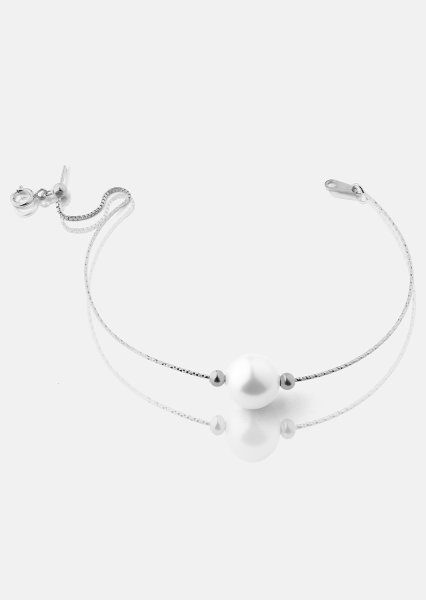 Armband Pearl Aura - Verzilverd