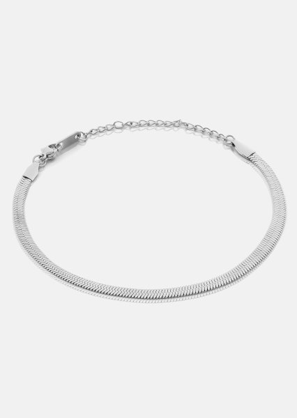Armband Sleek Chain- Verzilverd