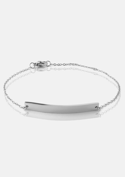 Armband Lineara - Verzilverd