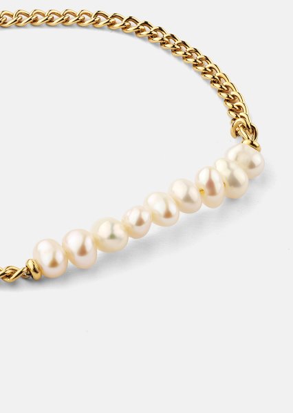 Armband Golden Pearl Chain - 18k Verguld