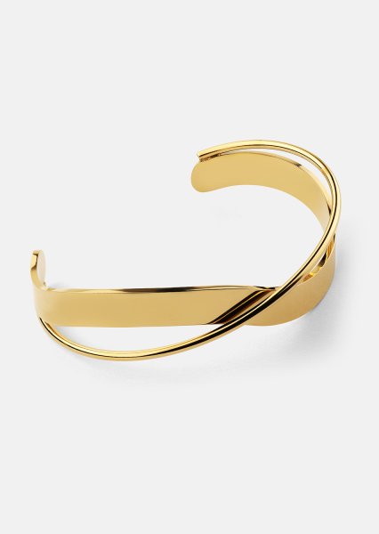 Armband Twist Cuff - 18k Verguld