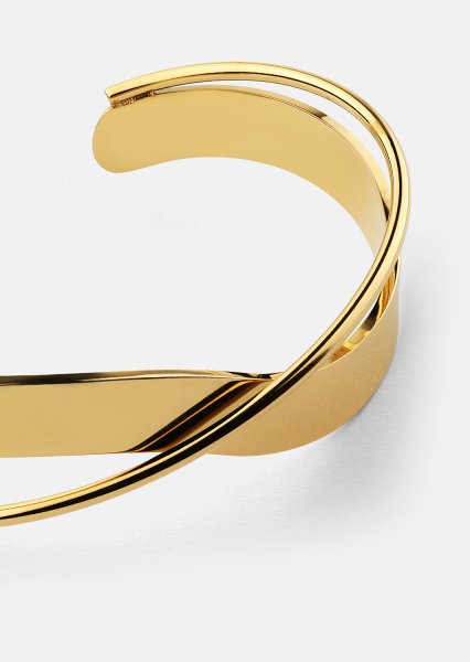 Armband Twist Cuff - 18k Verguld