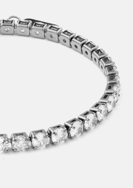 Armband Gloria Band 4 mm - Verzilverd