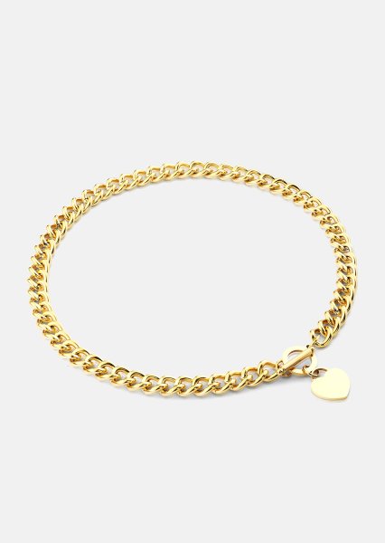 Luxe Circle Charm Necklace - 18k Verguld
