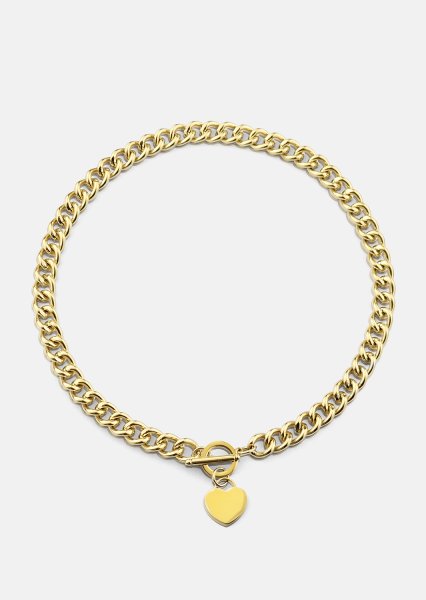 Luxe Circle Charm Necklace - 18k Verguld