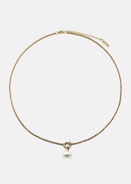 Ketting Opal Circle Necklace - 18k Verguld