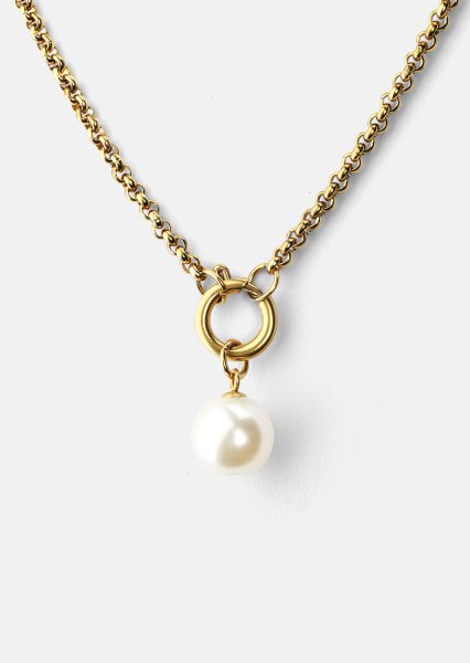 Ketting Opal Circle Necklace - 18k Verguld