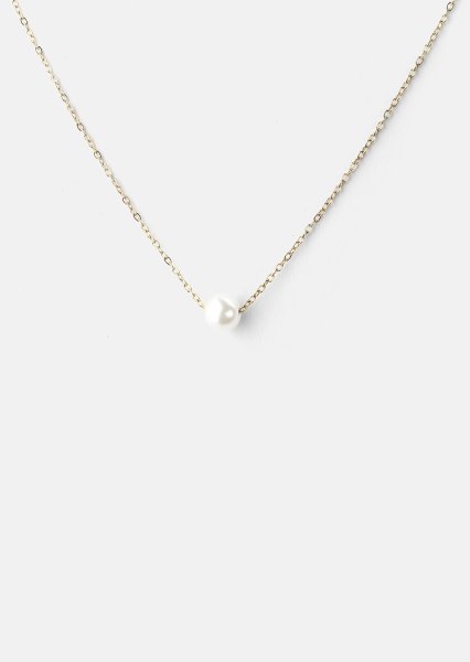 Ketting Mini Pearl- 18k Verguld