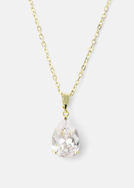 Ketting Luna Teardrop - 18k Verguld