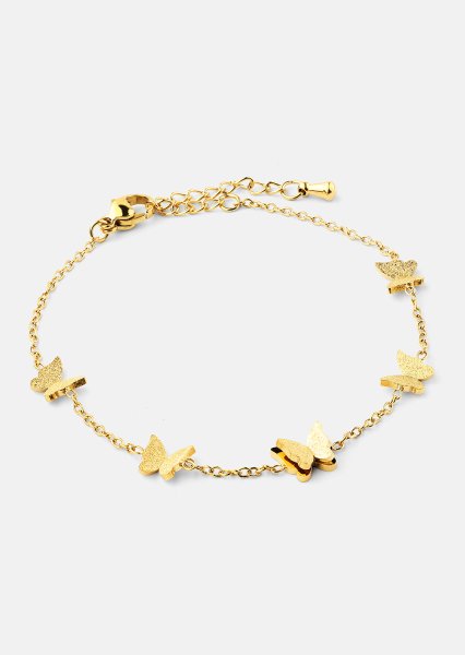 Armband Butterfly Dance - 18k Verguld