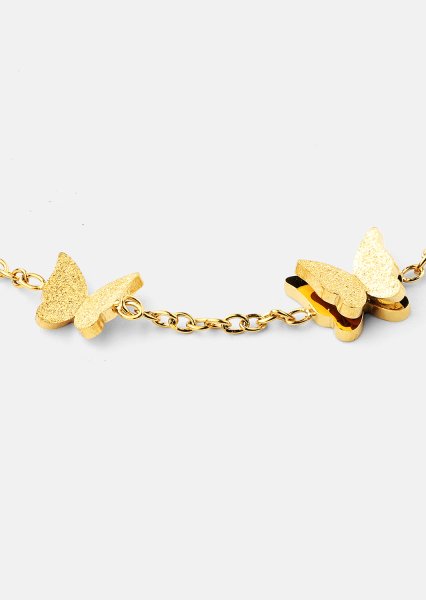 Armband Butterfly Dance - 18k Verguld