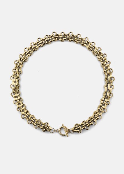 Ketting Bold Weave - 18k Verguld