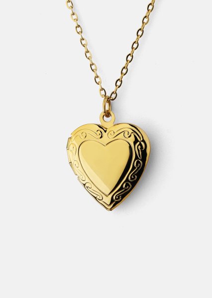 Ketting Golden Heart big - 18k Verguld