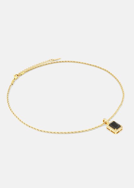 Ketting Black Luxe - 18k Verguld