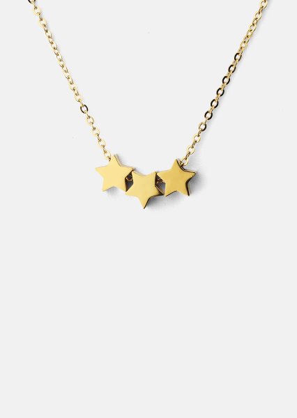 Ketting Stjärntrio – 18k Verguld