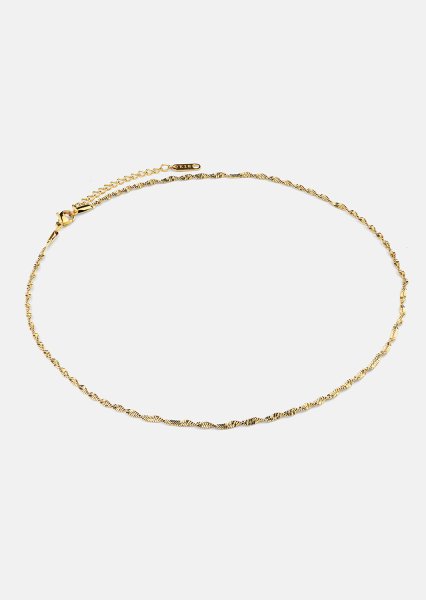 Ketting Twistad – 18k Verguld