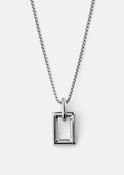 Ketting Geometrisk Grace – Verzilverd