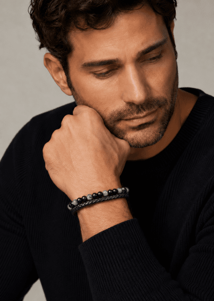 Leren armband Ebon Veil