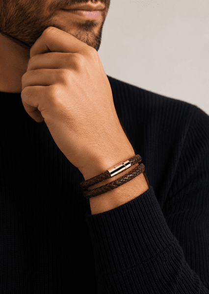 Leren armband Grit Aura