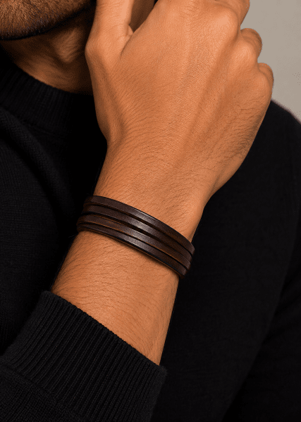 Leren armband Savage Echo