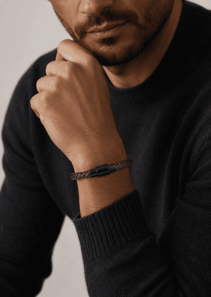 Leren armband Savage Echo