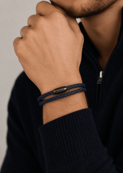 Leren armband Silent Crest