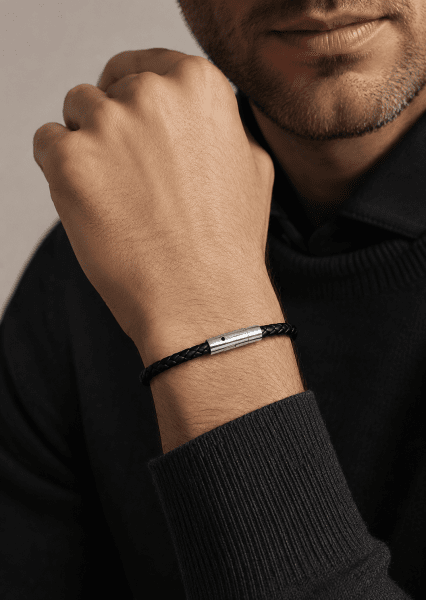 Leren armband Raven Echo
