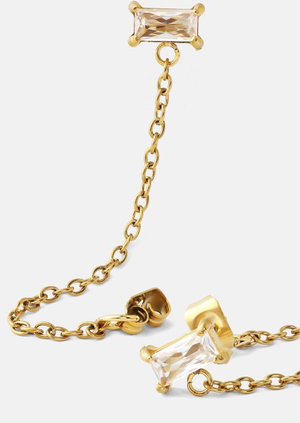 Oorbel Light Crystal Drip - 18k Verguld