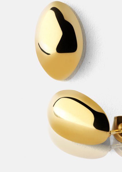 Oorbel Dark Chic Hoops - 18k Verguld