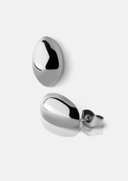 Oorbel Dark Chic Hoops - Verzilverd