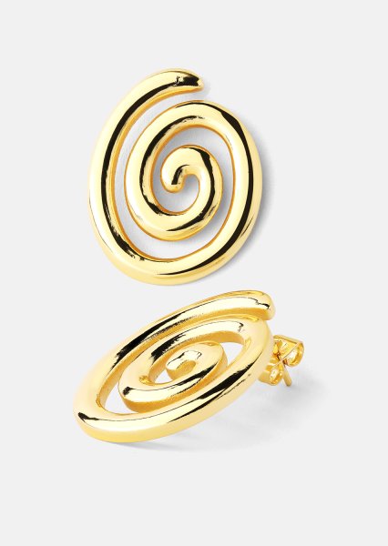 Resin Oorbel - 18k Verguld