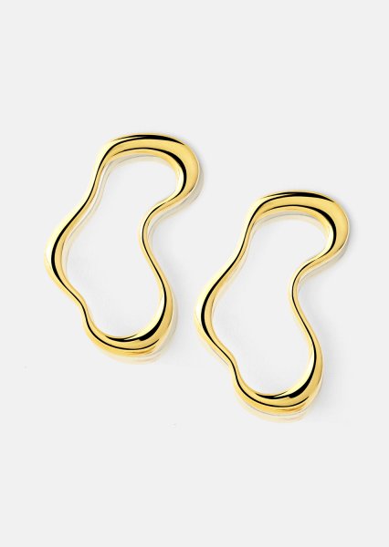 Fluid Glow Oorbel - 18k Verguld