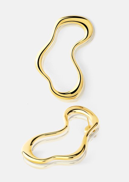 Fluid Glow Oorbel - 18k Verguld
