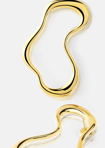 Fluid Glow Oorbel - 18k Verguld