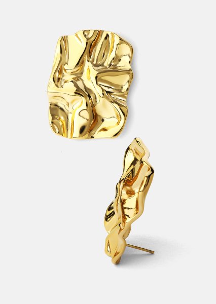 Oorbel Lava - 18k Verguld