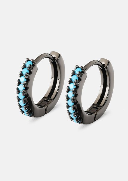 Oorbel Aitana Blauw - Verchroomd